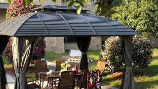 Kozyard Odyssey 10ftx12ft Hardtop Aluminum Permanent Gazebo Introduction [upl. by Dibri421]