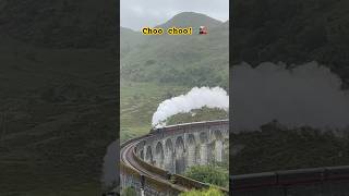 😲100 Steam Power Glenfinnan Viaduct HarryPotter🚂 SteamTrain Scotland Travel [upl. by Anselmo]