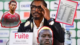 🔴Can 2023 Aliou Cissé néna Boulaye Dia dafa ganiou Noah Fadiga et Dione Lopy Out fuite Liste [upl. by Nagyam565]