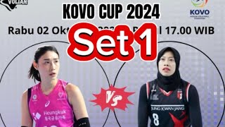 Set 1 Kovo Cup Red Sparks VS Pink Spiders [upl. by Asiulairam45]