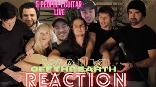 Walk off the Earth  5 People 1 Guitar  REACTION [upl. by Ecnadnak339]