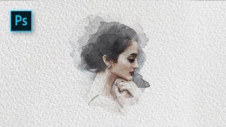 How to Create a Watercolor Painting Effect with Photoshop  Photoshop Tutorial [upl. by Ulita]