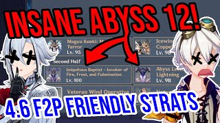 46 Abyss 12 is INSANE Best 4★ Teams Tips amp Speedrun Genshin Impact [upl. by Nehepts477]