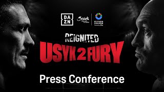 RIYADH SEASON OLEKSANDR USYK VS TYSON FURY 2 REIGNITED  LAUNCH PRESS CONFERENCE LIVESTREAM [upl. by Ryhpez]