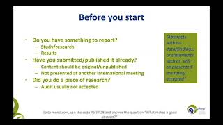 How to write an abstract  Webinar with Dr Roger Sturmey [upl. by Tratner226]