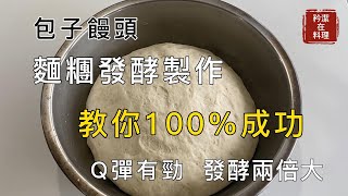 麵糰發酵製作 學會零失敗 Q彈又有咬勁 包子饅頭都好吃 Dough fermentation [upl. by Newton274]