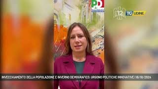 INVECCHIAMENTO DELLA POPOLAZIONE E INVERNO DEMOGRAFICO URGONO POLITICHE INNOVATIVE  18102024 [upl. by Bobbie676]