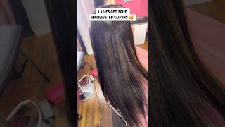 Clip ins with highlights [upl. by Anton]