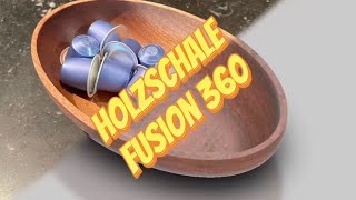 Ovale Holzschale mit Fusion 360 auf der HobbyCNC [upl. by Janella272]