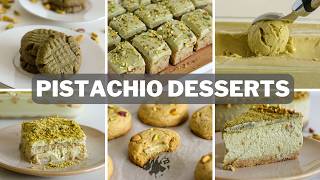 6 Pistachio Desserts Recipes [upl. by Culley838]