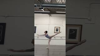 Variation practice ballet auditionseason pointe jump pirouette fouettes [upl. by Ahsitam]