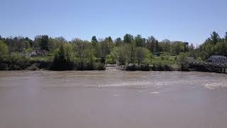 Edenville Michigan Dam Breach  Flooding Aftermath  Drone [upl. by Natica187]