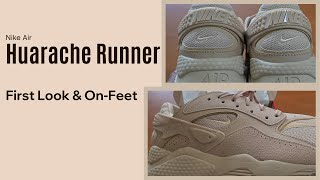 Nike Air Huarache Runner HempSesame Review amp OnFeet [upl. by Amity]