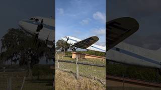 Fantasy of Flight DC3 Prepare for takeoff airplane fly views viral shorts florida fun [upl. by Brett]