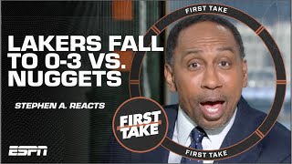 Stephen A Smith SOUNDS OFF and calls D’Angelo Russell ‘A DISGRACE’ as Lakers fall 03  First Take [upl. by Eelibuj]