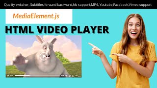 Advanced HTML Video Player with MediaElementjs  html webpage me video kaise dale  WeezyTube [upl. by Sayed]