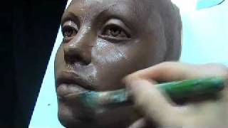 The Art of Sculpting Mask Sculpting face mask in clay [upl. by Spiers]