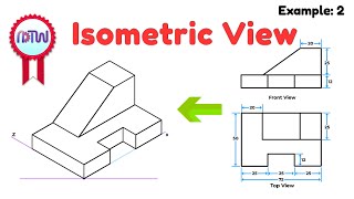 Isometric View  How to Construct an Isometric View of an Object [upl. by Rafaelia]