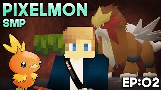 Pixelmon Survival Series Episode 2  The First legendary [upl. by Lerrad]