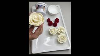 How to make MODELING CHOCOLATE ROSES [upl. by Yelram]