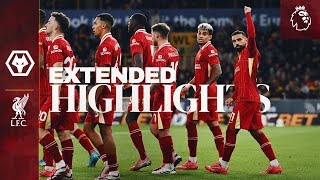 Extended Highlights Reds Go Top In Premier League  Wolves 12 Liverpool [upl. by Aivun343]