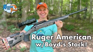 WATCH Ruger American Boyds Stocks First Shots amp Sighting In [upl. by Oirad]