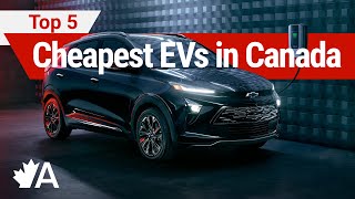 Top 5 Cheapest EVs in Canada 2023 [upl. by Evelc]