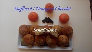 Muffins à LOrange et Chocolat [upl. by Drapehs394]