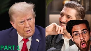 Andrew Shulz Interviews Trump Hasanabi Reaction [upl. by Anaihk266]