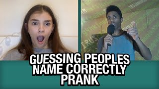 Guessing Peoples Names CORRECTLY PRANK on Omegle [upl. by Introc]