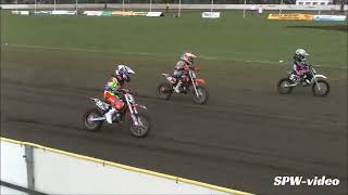 KNMV JampN Balkbrug 02042016 50cc klasse [upl. by Ahtibbat]