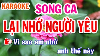 Lại Nhớ Người Yêu Karaoke Song Ca Nhạc Sống  Phối Mới Dễ Hát  Nhật Nguyễn [upl. by Straub]