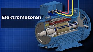 Wie Elektromotoren funktionieren Drehstrommotoren Dreiphasen Wechselstrommotor Induktionsmotor [upl. by Kumagai564]