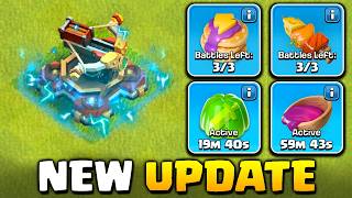 New Supercharge Buildings and Magic Snacks  Clash of Clans Update [upl. by Ardnat841]