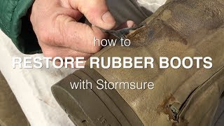 How To Restore Rubber Boots With Stormsure  Easy Restoration Process [upl. by Marget]