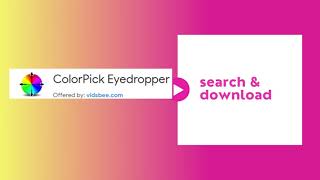 How to use colorPICK eyedropper I Basic Tutorial I Chrome Extension [upl. by Hsitirb]