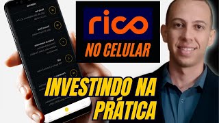 Como comprar ações na RICO CORRETORA pelo CELULAR Tutorial Completo [upl. by Rola]