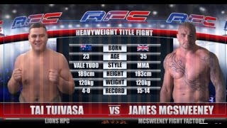 AFC 17  Tai Tuivasa Vs James McSweeney [upl. by Hogle]