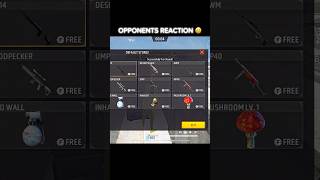 Opponents Reaction ☠️ shorts trending freefire [upl. by Showker]