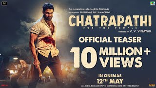 Chatrapathi  Official Teaser  Bellamkonda Sai Sreenivas  Pen Studios  In Cinemas 12 May 2023 [upl. by Celeste381]