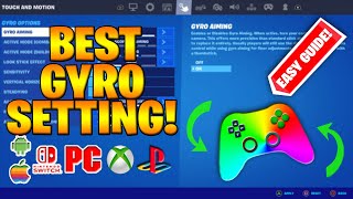 The BEST Gyro Aim amp Flick Stick Controls SETTINGS in Fortnite PS4PS5XBOXPCSWITCHMOBILE [upl. by Clareta759]