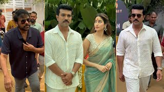 RC16 Movie Opening Ceremony  Ram Charan Janhvi Kapoor Chiranjeevi AR Rahman  Exclusive [upl. by Inoliel687]