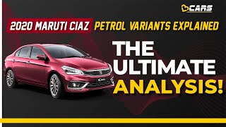 Maruti Ciaz 2020 Variants Explained  Sigma Delta Zeta Alpha amp S  Features Comparison  V3Cars [upl. by Inness621]