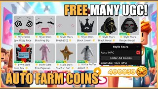 🤩Free Limited UGC Style Stars Script Hack • Auto Farm Coins [upl. by Goran73]