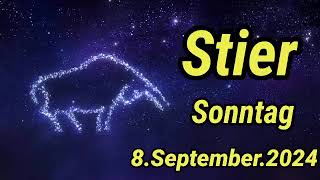 horoskop Stier Sonntag 8 September 2024 [upl. by Esikram738]