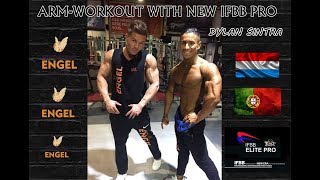 Mens Physique Junioren ArmWorkout by Sportnahrung Engel  Edgar Kisler amp Dylan Sintra IFBB PRO [upl. by Haggar]