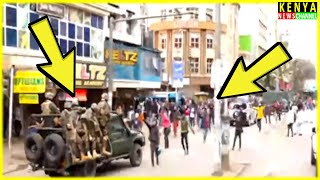 See what Protesters did to KDF in Nairobi CBD today during Finance Bill Protests after Ruto rejected [upl. by Hayward]