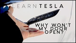 Why wont my Tesla door OPEN  Beginner Series 1  Opening amp Closing  Tesla Model S [upl. by Suilmann]