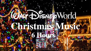 Christmas on Main Street at Magic Kingdom  Disney World Music amp Ambience 6 Hours [upl. by Anailuig271]