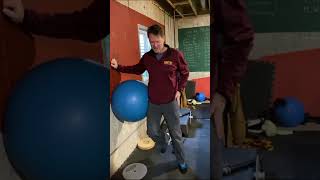 Swiss Ball Hip Hike Drill Sprint Mechanics [upl. by Rafter]